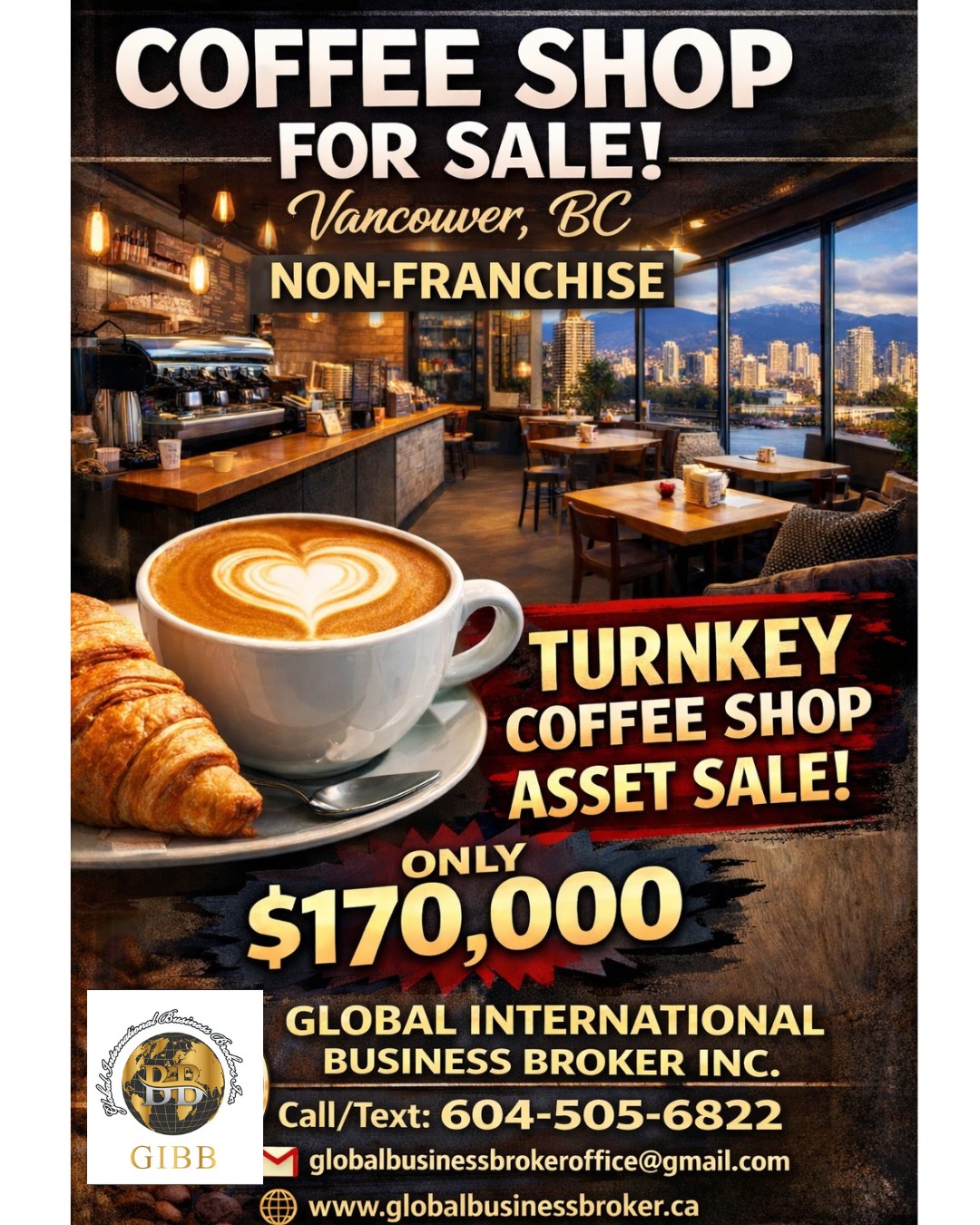 NON-FRANCHISE COFFEE SHOP ON SALE 